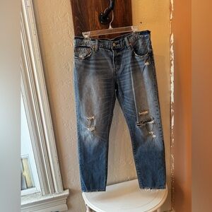 Levi’s  Distressed Blue Denim Jeans size 28
